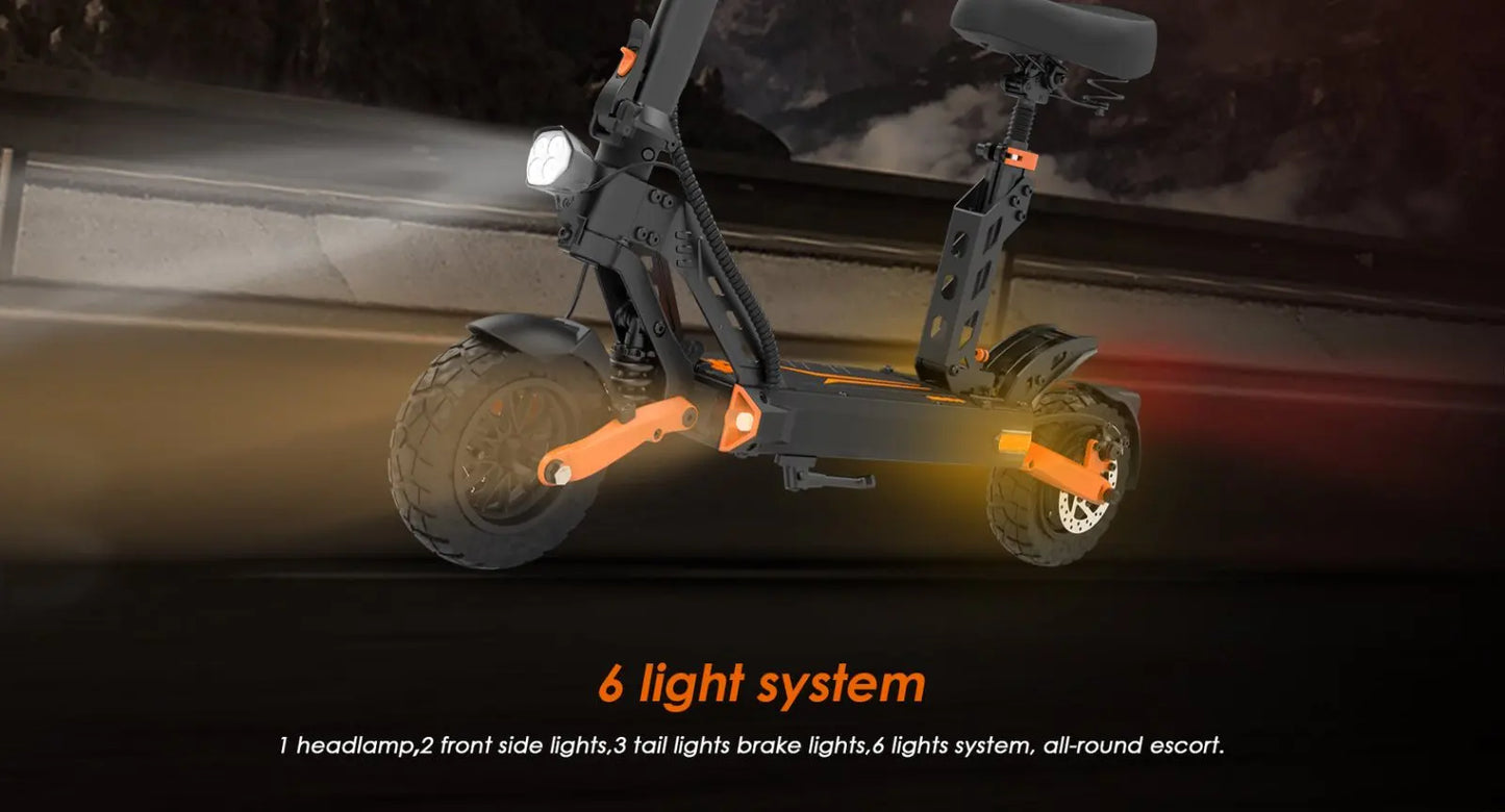 Scooter électrique Kukirin G2 pro 1000W 48 v15.6ah 45 KM/H, pliable, avec siège, pour ville et utilisation tout-terrain