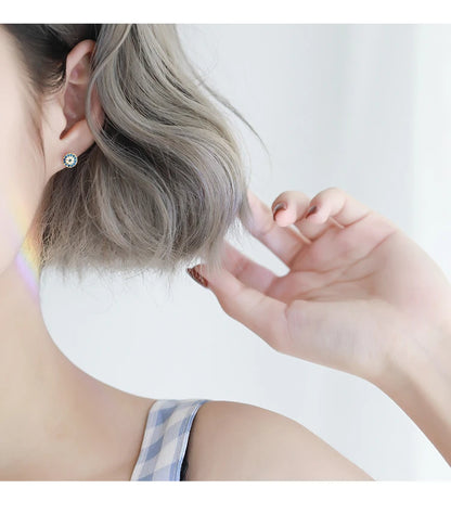 Boucles d'oreilles œil de démon en argent regardé 925 pour femmes, bijoux de personnalité à la mode pour dames, tendance