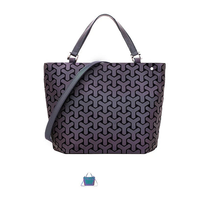 Sac Géométrique Reflet Lumineux Pliable pour Femmes (2025)