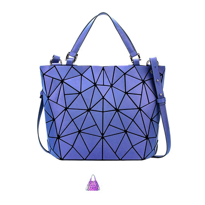 Sac Géométrique Reflet Lumineux Pliable pour Femmes (2025)
