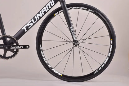 Tsunami SNM100 Fixie vélo à pignon fixe piste vélos de course à vitesse unique 700C cadre en aluminium pièces de cyclisme personnalisables sans frein