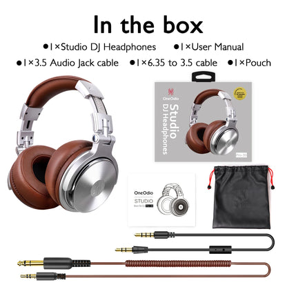 🎧 Oneodio Pro 30 – Casque DJ de Studio Professionnel avec Microphone