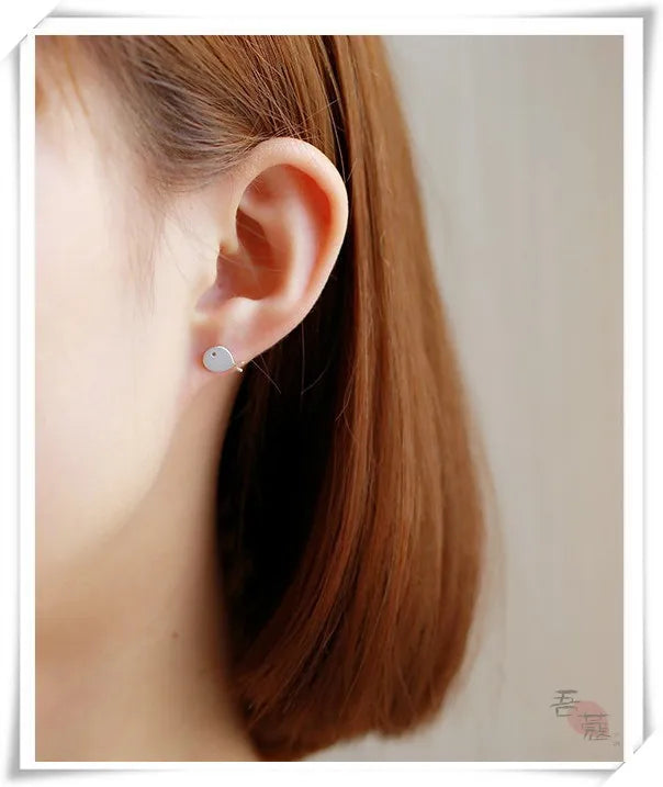 Boucles d'oreilles en argent Sterling 925 véritable pour femmes et filles, bijoux en argent sterling, cadeau tendance pour femmes