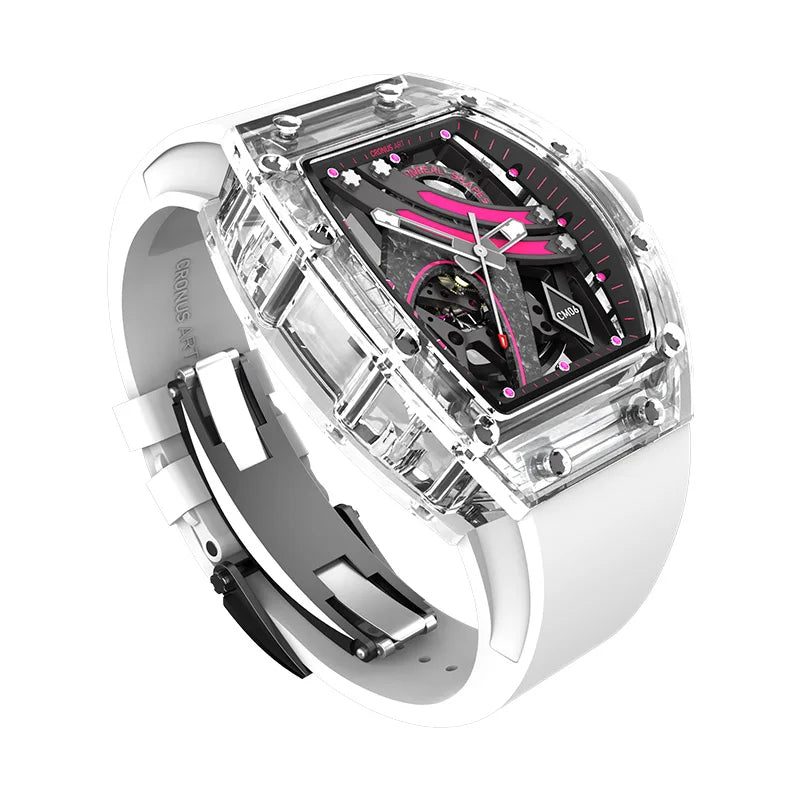Kronos Art RM Style – Montre Mécanique Homme à Cadran Squelette & Boucle Papillon