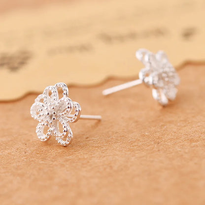 REETI 925 boucles d'oreilles en argent sterling fleur pour femmes bijoux de mariage élégants pendientes mujer moda 2019 Brincos