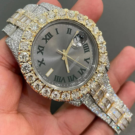 Montre VVS Automatique Luxe – Design Iced Hip Hop & Moissanite