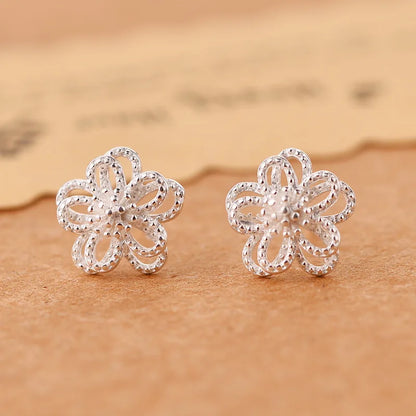 REETI 925 boucles d'oreilles en argent sterling fleur pour femmes bijoux de mariage élégants pendientes mujer moda 2019 Brincos