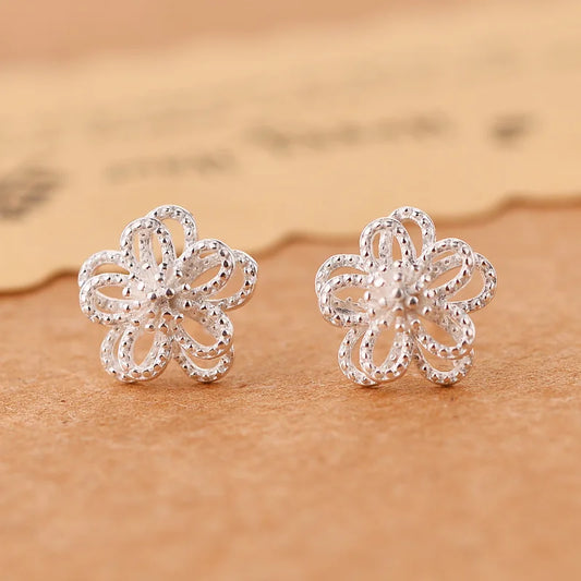 REETI 925 boucles d'oreilles en argent sterling fleur pour femmes bijoux de mariage élégants pendientes mujer moda 2019 Brincos