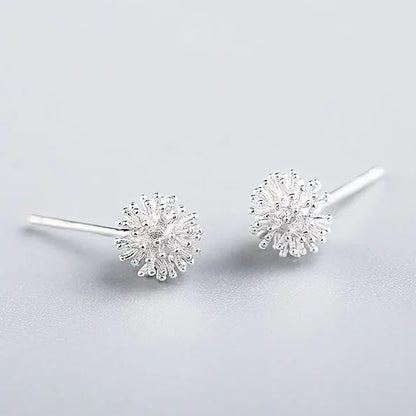 Boucles d'oreilles pissenlit femme 100% boucles d'oreilles en argent Sterling 925 pour femmes cadeau bijoux en argent Sterling Pendientes Mujer