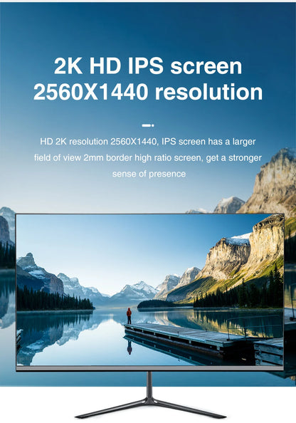 24 Inch Anmite 165Hz LCD Monitor PC IPS FHD Desktop Gaming Computer Screen Tablet HDMI/DP/1920*1080 Compatible Built-in Speaker