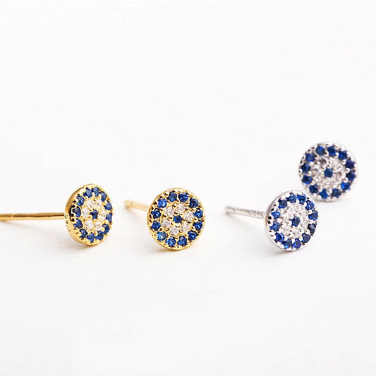 Boucles d'oreilles œil de démon en argent regardé 925 pour femmes, bijoux de personnalité à la mode pour dames, tendance