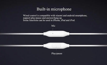 Original Xiaomi casque Mi Piston 3 dans l'oreille frais 3.5mm fil contrôle écouteur musique stéréo micro pour Huawei Xiaomi Smartphone