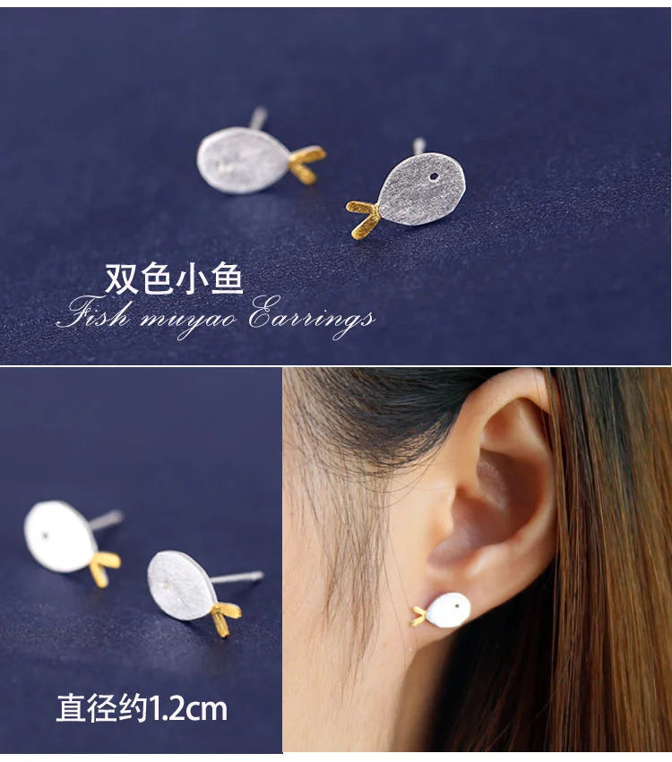 Boucles d'oreilles en argent Sterling 925 véritable pour femmes et filles, bijoux en argent sterling, cadeau tendance pour femmes