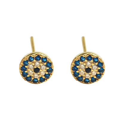 Boucles d'oreilles œil de démon en argent regardé 925 pour femmes, bijoux de personnalité à la mode pour dames, tendance