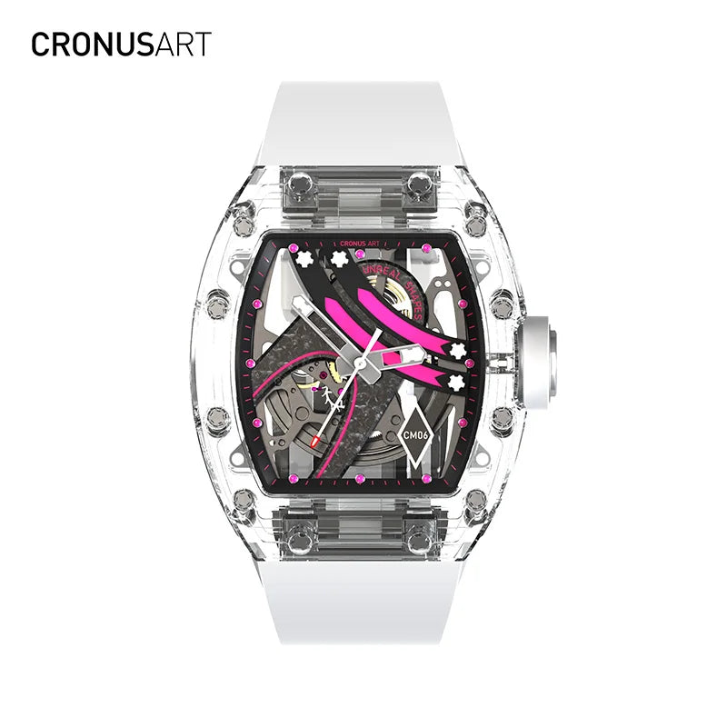 Kronos Art RM Style – Montre Mécanique Homme à Cadran Squelette & Boucle Papillon