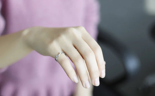 Bagues en argent Sterling 925 pour femmes, anneau ouvert à feuilles simples, hypoallergénique, bijoux cadeaux pour filles