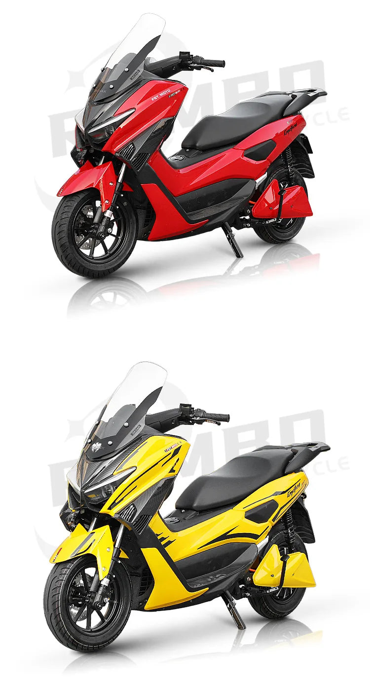 GW-T10 Moto Électrique 72V 50Ah Lithium – 3000W/4000W/5000W, 110km autonomie, 95km/h