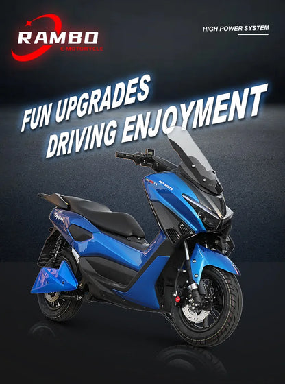 GW-T10 Moto Électrique 72V 50Ah Lithium – 3000W/4000W/5000W, 110km autonomie, 95km/h