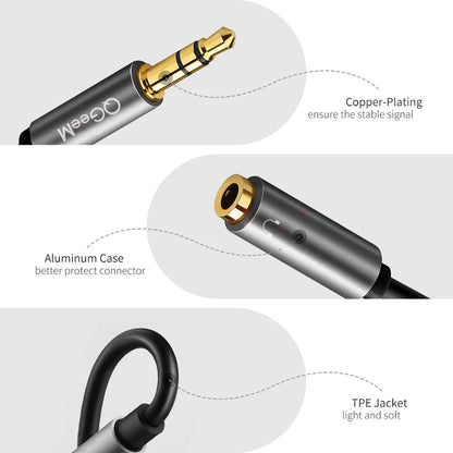 🔊 QGeeM Splitter Audio 3.5mm – Partagez Votre Son en Toute Simplicité ! 🎧🔗