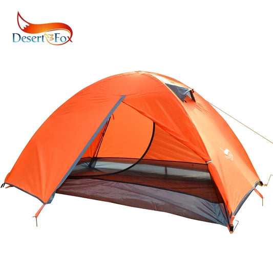 Tente de Camping 2 Personnes Desert & Fox – Imperméable, Légère & 4 Saisons