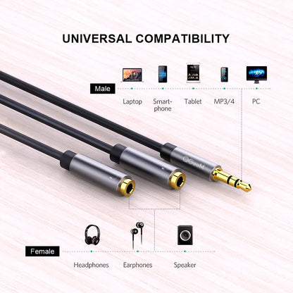🔊 QGeeM Splitter Audio 3.5mm – Partagez Votre Son en Toute Simplicité ! 🎧🔗