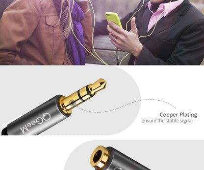 🔊 QGeeM Splitter Audio 3.5mm – Partagez Votre Son en Toute Simplicité ! 🎧🔗