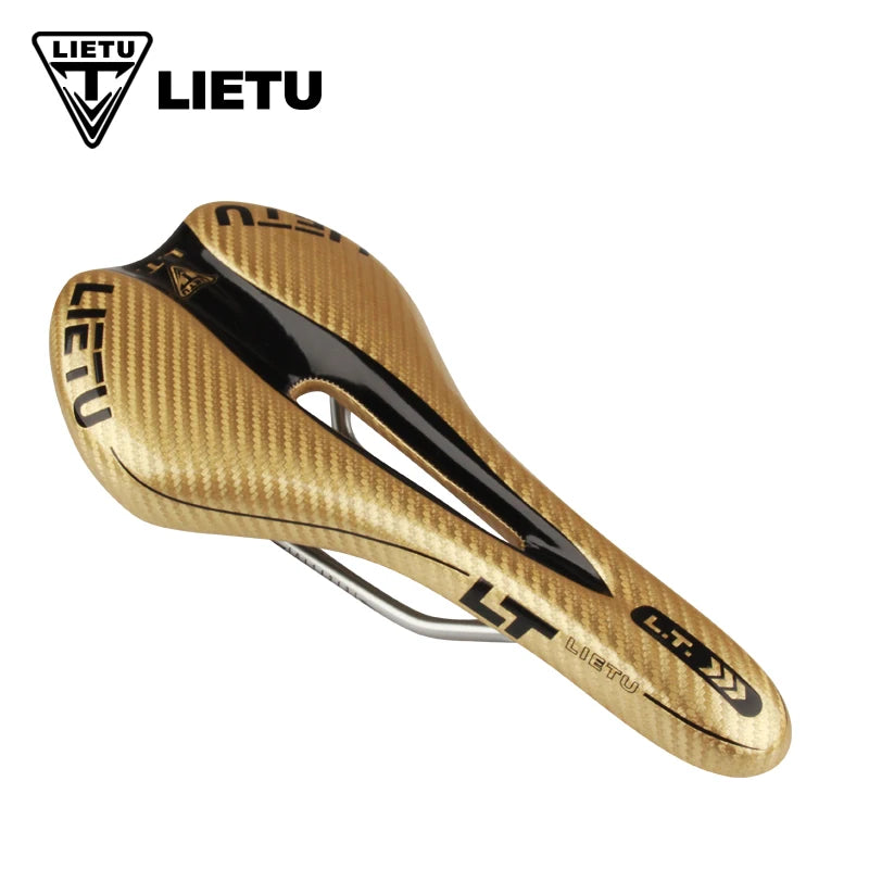 LIETU – Selle VTT en Fibre de Carbone, Coussin Imperméable et Anti-choc pour Vélo de Route