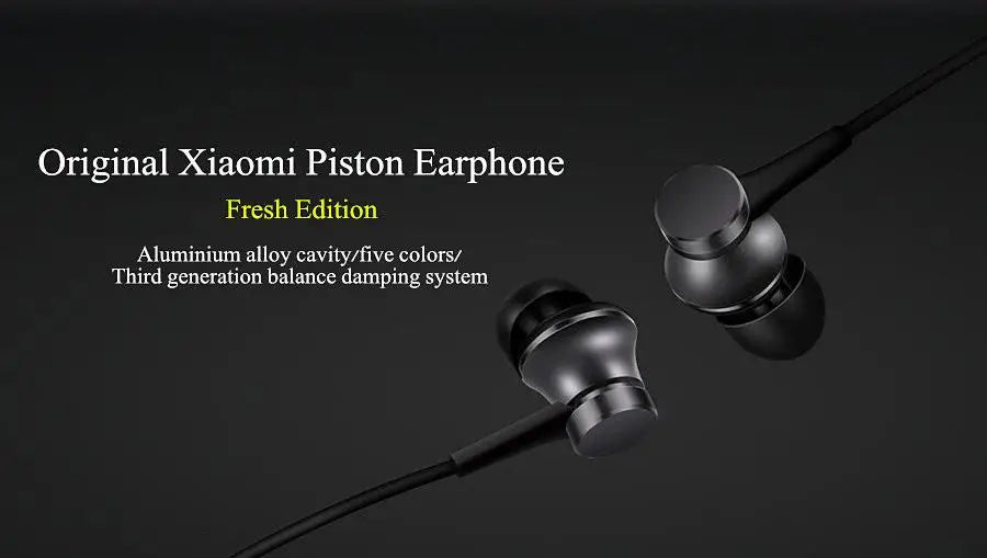 Original Xiaomi casque Mi Piston 3 dans l'oreille frais 3.5mm fil contrôle écouteur musique stéréo micro pour Huawei Xiaomi Smartphone