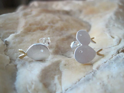 Boucles d'oreilles famille poisson mignon en argent Sterling 925 pour femmes, cadeau hypoallergénique, bijoux en argent Sterling