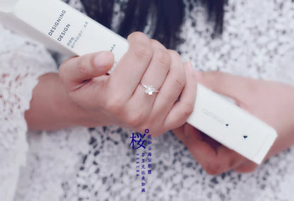 Bagues ouvertes en argent Sterling 925 avec fleur de cerisier pour femmes, bijoux hypoallergéniques à la mode pour filles