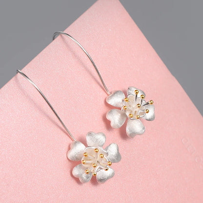 Boucles d'oreilles longues en argent sterling 925 pour femmes, élégantes, pour prévenir les allergies, nouveau Design, bijoux à la mode
