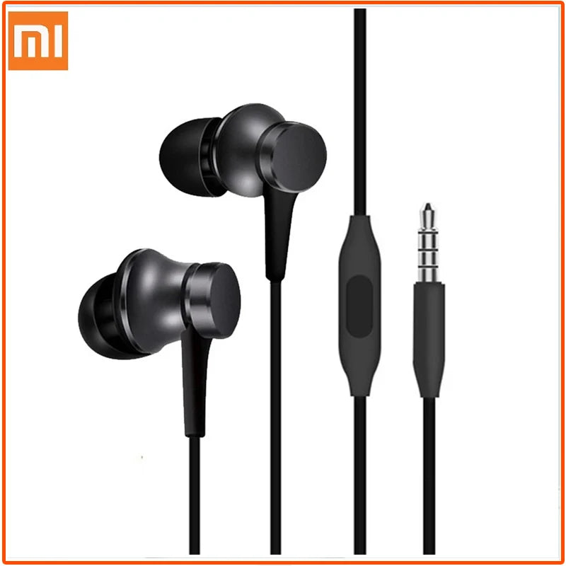 Original Xiaomi casque Mi Piston 3 dans l'oreille frais 3.5mm fil contrôle écouteur musique stéréo micro pour Huawei Xiaomi Smartphone