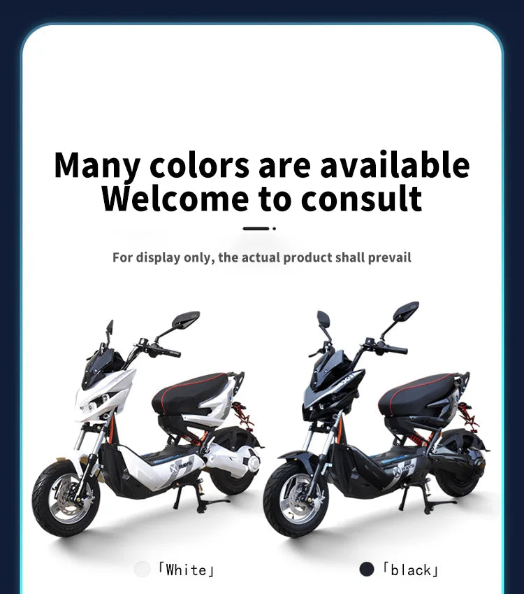 GW-T10 Moto Électrique 72V 50Ah Lithium – 3000W/4000W/5000W, 110km autonomie, 95km/h