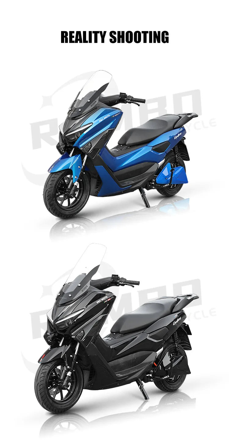 GW-T10 Moto Électrique 72V 50Ah Lithium – 3000W/4000W/5000W, 110km autonomie, 95km/h