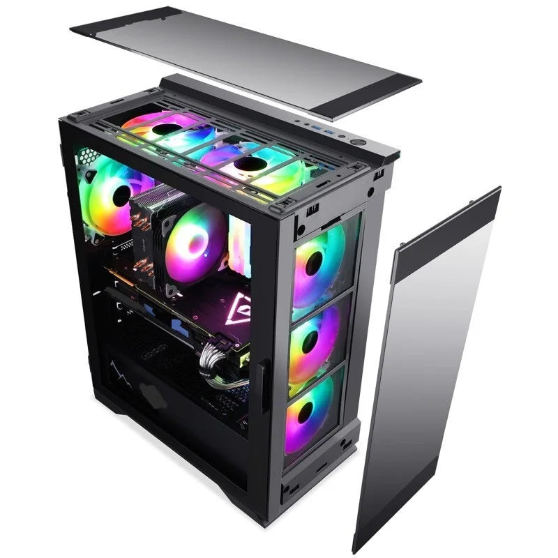 PC Gamer Personnalisé AOTESIER – AMD A8-7680, 8/16 Go RAM, SSD 120-500 Go, Mini PC de Jeu et Bureau