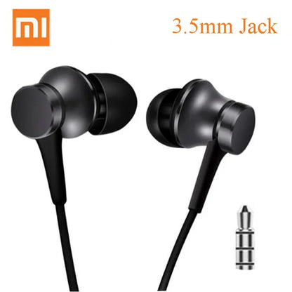 Original Xiaomi casque Mi Piston 3 dans l'oreille frais 3.5mm fil contrôle écouteur musique stéréo micro pour Huawei Xiaomi Smartphone
