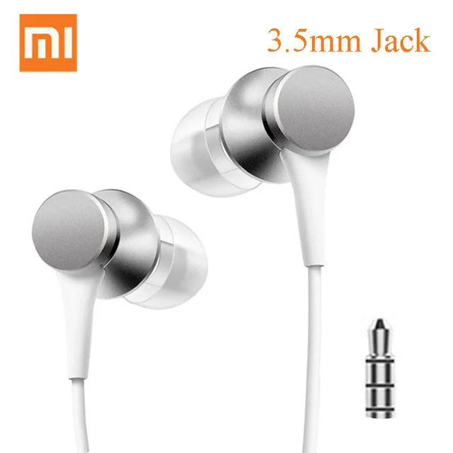 Original Xiaomi casque Mi Piston 3 dans l'oreille frais 3.5mm fil contrôle écouteur musique stéréo micro pour Huawei Xiaomi Smartphone