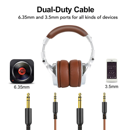 🎧 Oneodio Pro 30 – Casque DJ de Studio Professionnel avec Microphone