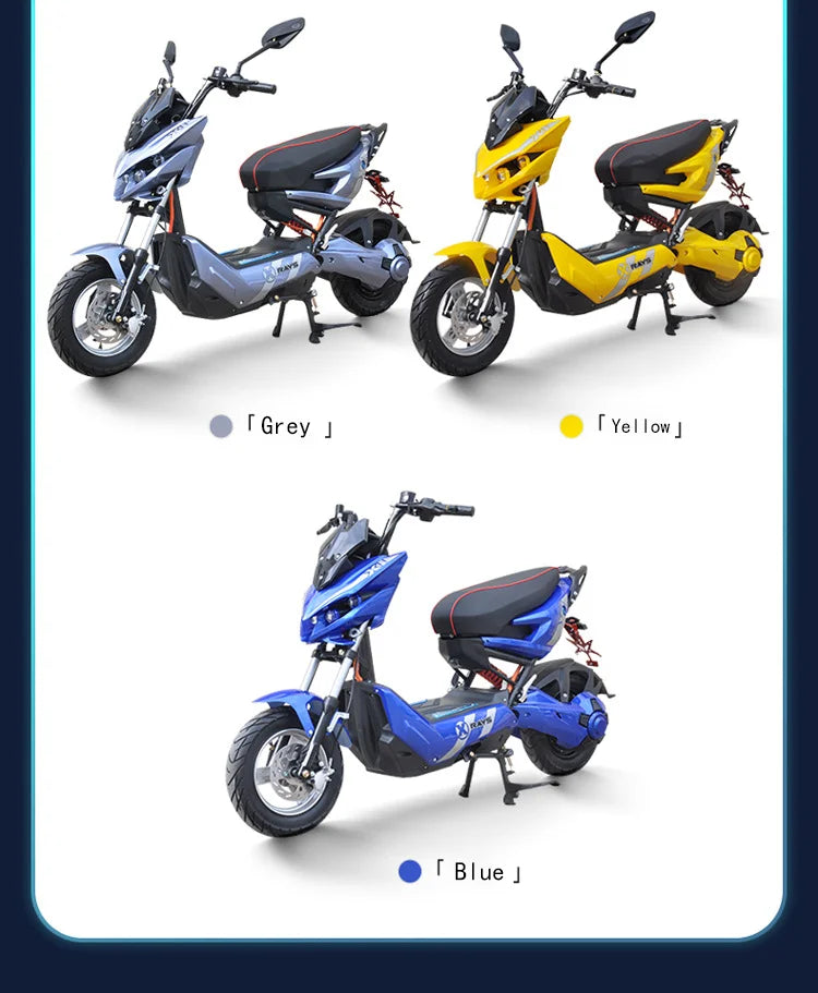 GW-T10 Moto Électrique 72V 50Ah Lithium – 3000W/4000W/5000W, 110km autonomie, 95km/h