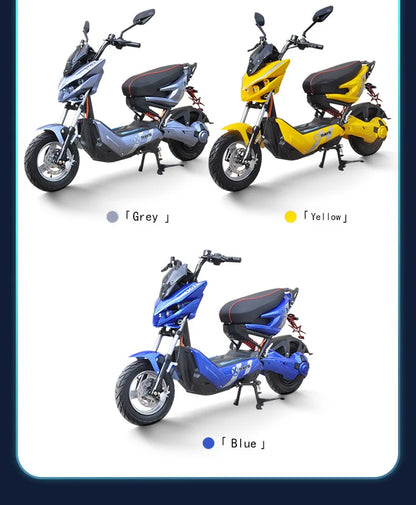 GW-T10 Moto Électrique 72V 50Ah Lithium – 3000W/4000W/5000W, 110km autonomie, 95km/h
