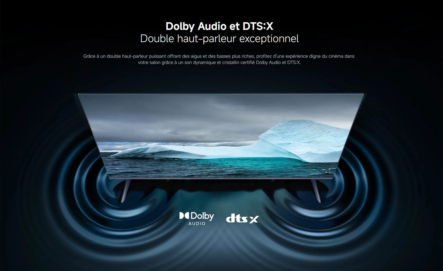 Xiaomi France |  Xiaomi TV A Pro 50 2026, Écran QLED 4K, Son immersif avec Dolby Audio™, DTS:X, DTS Virtual:X, Compatible HDR10+ ,1,07 milliard de couleurs, DCI-P3 94 %