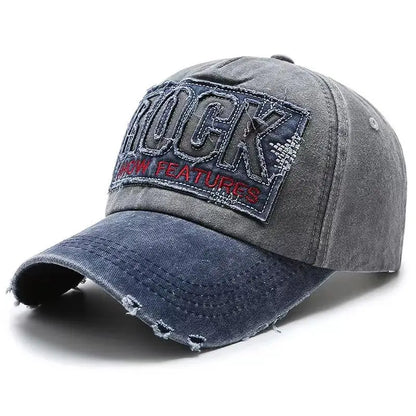Casquette Baseball Rock Brodée en Coton – Snapback Unisexe Haute Qualité