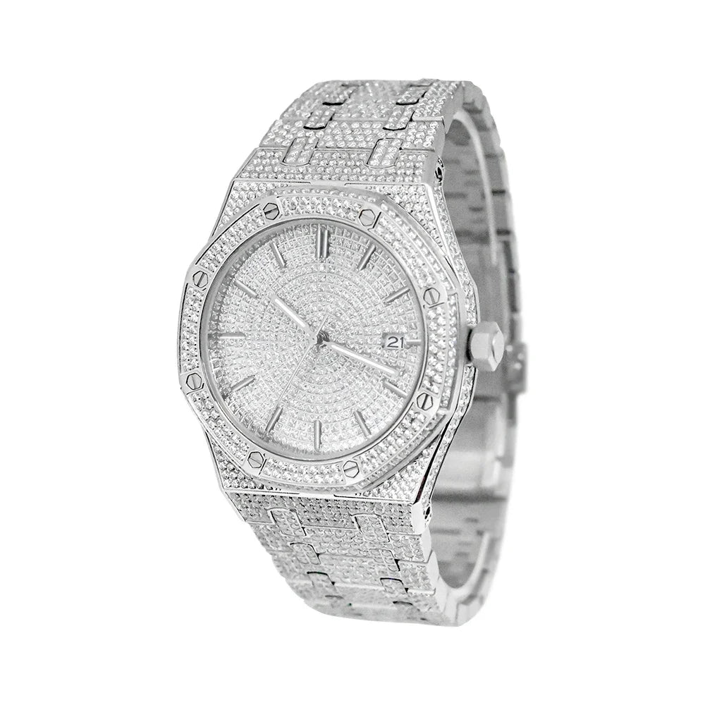 Luxury Diamond Watch – Japanese Seiko NH35 Mechanical Movement – In Stock at ParisPetitPrix.com
