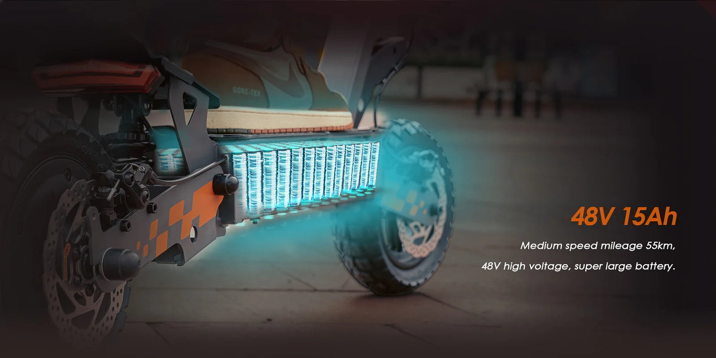 KuKirin NipCity G2 – Trottinette Électrique 800W, Batterie 48V 15Ah, Pliable, Pneus 10" Off-Road, Autonomie 60–80 km