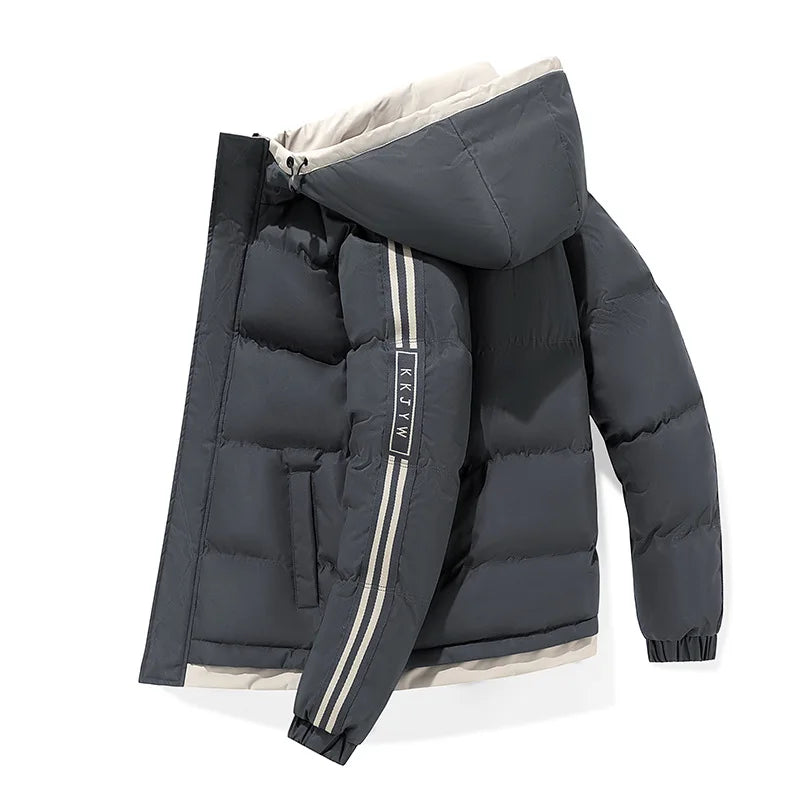 🧥 Doudoune d’Hiver Homme à Capuche – Coupe Décontractée, Chaude & Stylée (Taille jusqu’à 5XL)