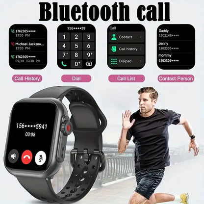 Montre Intelligente BOXUXING 2025 – Écran 1,85", Santé et Sport, Assistant Vocal