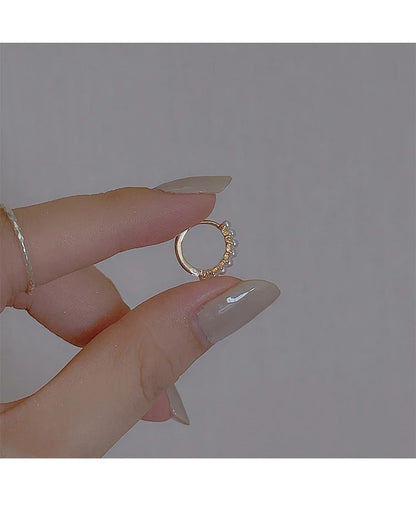 REETI 925 argent Sterling perle ronde pendentif boucles d'oreilles pour femmes Huggie boucle d'oreille