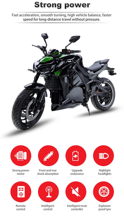 Moto Électrique Tout-Terrain 150 km/h – Longue Portée, Puissance 10kW ParisPetitPrix