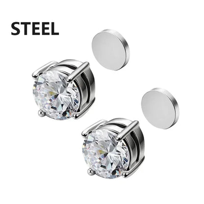 1 paire de boucles d'oreilles en Zircon pour hommes et femmes, en acier inoxydable, en cristal, pour garçons et filles, Mini boucles d'oreilles, Piercing, bijoux cadeau