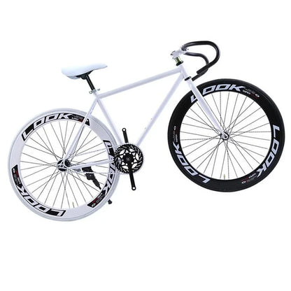 Single Speed Bicycle Fixie Hi-Ten steel Black 700c Fixed Gear Bike